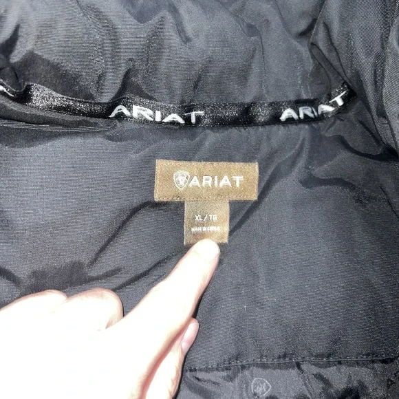 Ariat Men's Team Logo Black Concealed Carry Insulated Full Zip Jacket Size XL